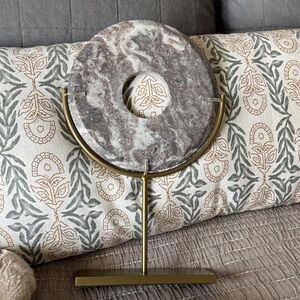 Threshold by studio McGee Marble Decorative Disc on Stand